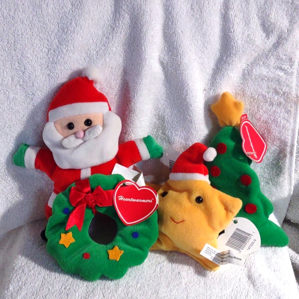 Vintage Carlton Cards Heart Warmers set of 4 with tags